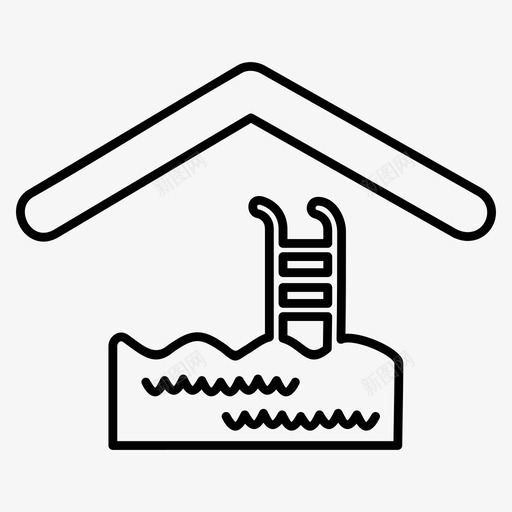 游泳池家图标svg_新图网 https://ixintu.com 家 游泳池
