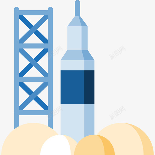 火箭宇宙24扁平图标svg_新图网 https://ixintu.com 宇宙24 扁平 火箭
