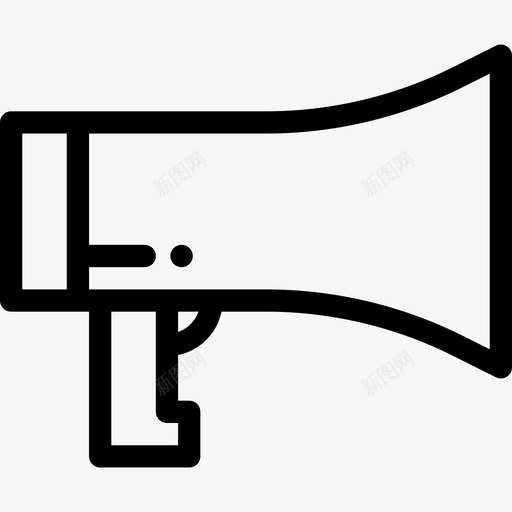扩音器通信50线性图标svg_新图网 https://ixintu.com 扩音器 线性 通信50