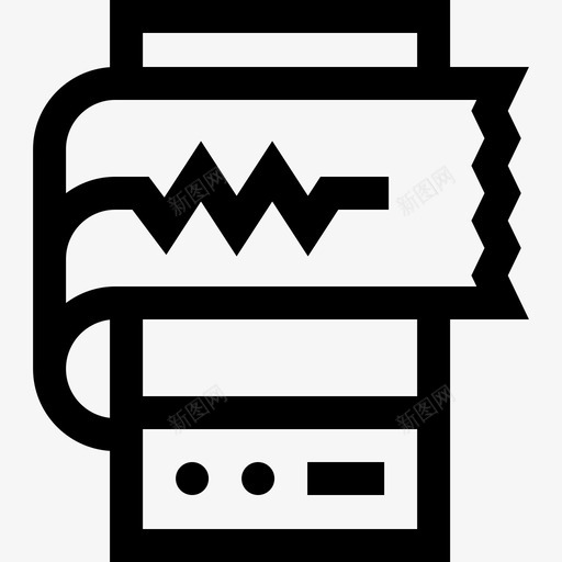 心电图32号医院直线型图标svg_新图网 https://ixintu.com 32号医院 心电图 直线型