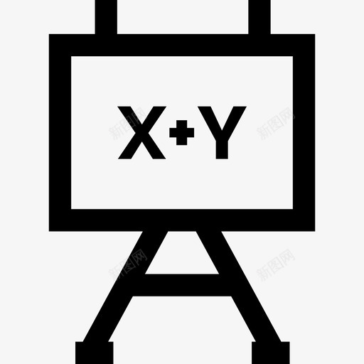 黑板11学校直线图标svg_新图网 https://ixintu.com 11学校 直线 黑板