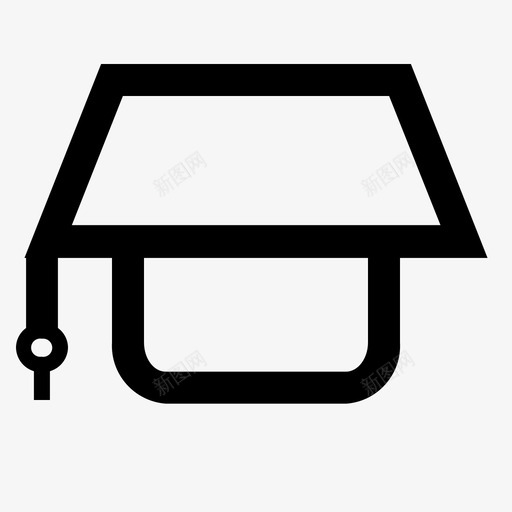 毕业学士毕业帽图标svg_新图网 https://ixintu.com 及格 学士 毕业 毕业帽