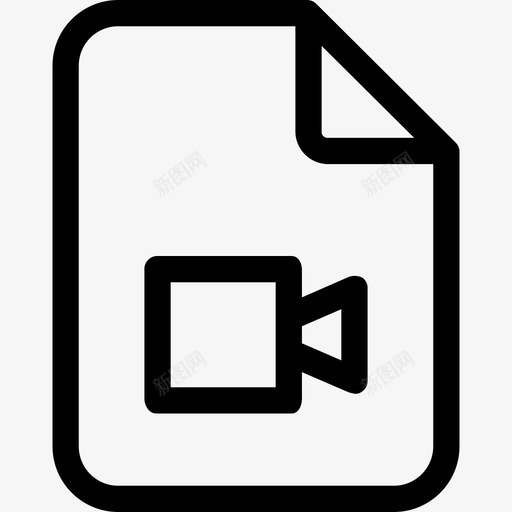 视频文件杂项29线性图标svg_新图网 https://ixintu.com 杂项29 线性 视频文件