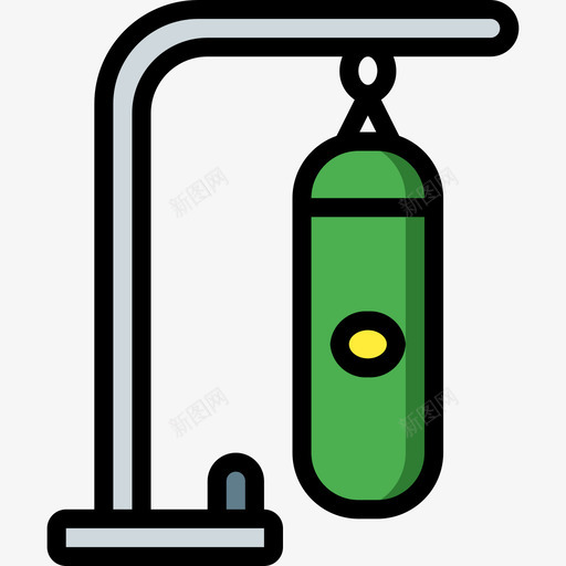 冲孔袋健身器材13线性颜色图标svg_新图网 https://ixintu.com 健身器材13 冲孔袋 线性颜色