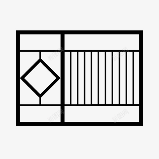 铝合金围栏图标svg_新图网 https://ixintu.com 铝合金围栏