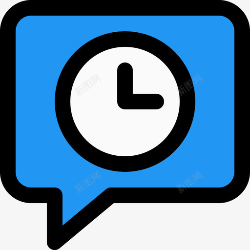 聊天留言和聊天线颜色图标svg_新图网 https://ixintu.com 留言和聊天 线颜色 聊天