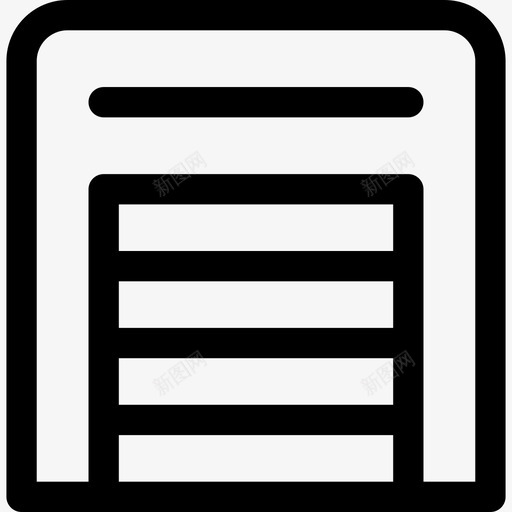 仓库25号交货直线式图标svg_新图网 https://ixintu.com 25号交货 仓库 直线式