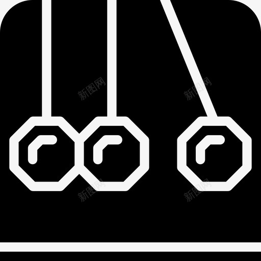 纽顿摇篮游戏开发填充图标svg_新图网 https://ixintu.com 填充 游戏开发 纽顿摇篮