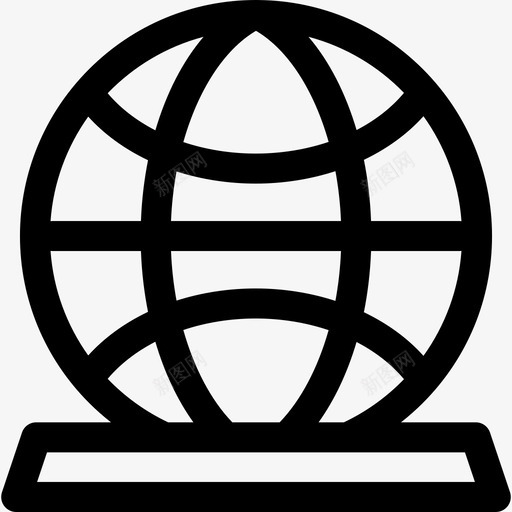 地球仪操场28直线图标svg_新图网 https://ixintu.com 地球仪 操场28 直线