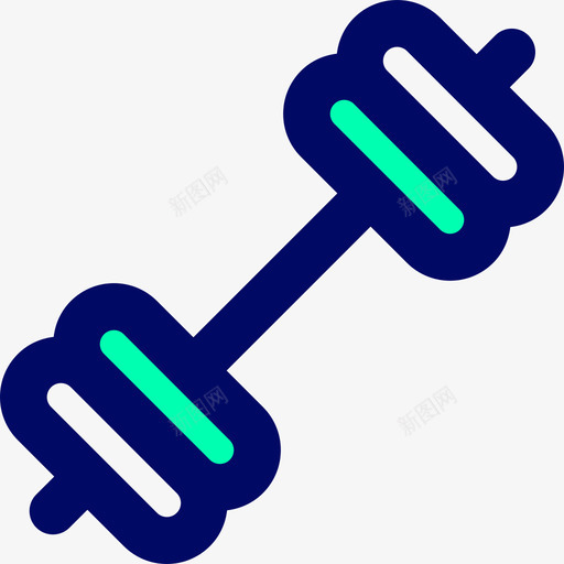哑铃运动32绿影图标svg_新图网 https://ixintu.com 哑铃 绿影 运动32