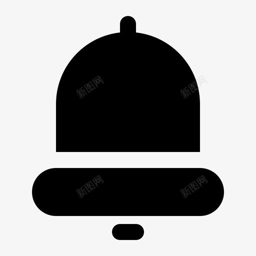 铃声圣诞节通知图标svg_新图网 https://ixintu.com 圣诞实心卷1 圣诞节 通知 铃声