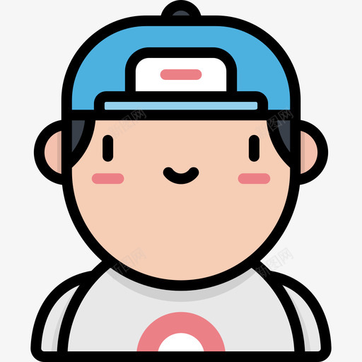 男孩卡瓦伊化身3线性颜色图标svg_新图网 https://ixintu.com 卡瓦伊化身3 男孩 线性颜色