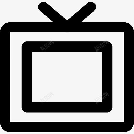 电视通讯81线性图标svg_新图网 https://ixintu.com 电视 线性 通讯81
