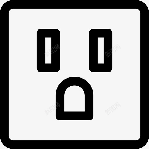 插座计算机零件4线性图标svg_新图网 https://ixintu.com 插座 线性 计算机零件4
