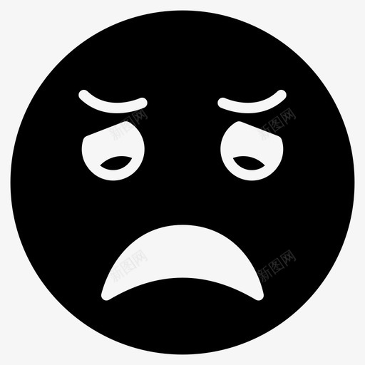 恐惧脸笑脸图标svg_新图网 https://ixintu.com 恐惧 笑脸 脸 表情符号 表情符号和表情符号第一卷
