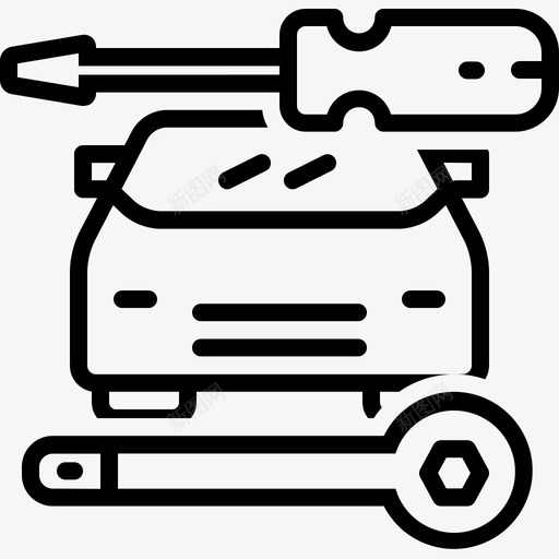 汽车修理服务车间图标svg_新图网 https://ixintu.com 服务 汽车修理 车间
