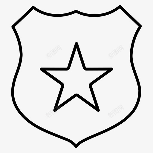 护盾保护安全图标svg_新图网 https://ixintu.com 保护 安全 护盾 星