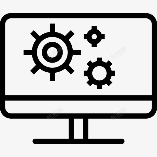 计算机数据网络3线性图标svg_新图网 https://ixintu.com 数据网络3 线性 计算机