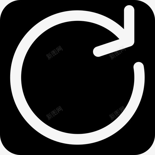 刷新ios的mintab字形实心图标svg_新图网 https://ixintu.com ios的mintab字形 刷新 实心