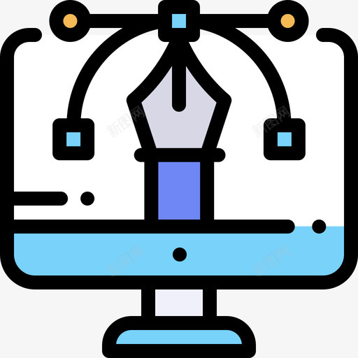 向量网络开发19线性颜色图标svg_新图网 https://ixintu.com 向量 线性颜色 网络开发19