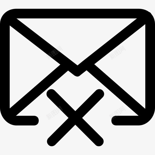 电子邮件通信57线路32px图标svg_新图网 https://ixintu.com 电子邮件 线路32px 通信57
