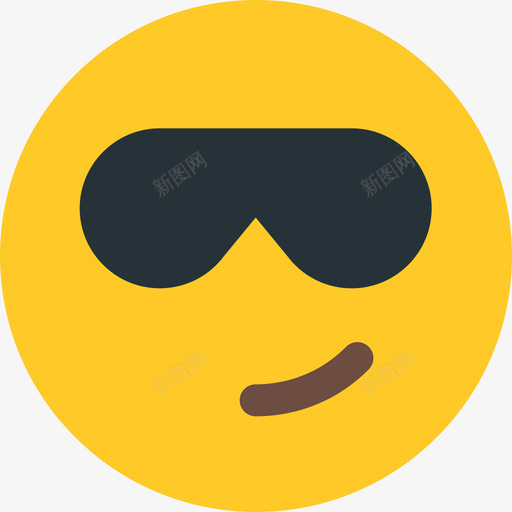 酷表情2平淡图标svg_新图网 https://ixintu.com 平淡 表情2 酷