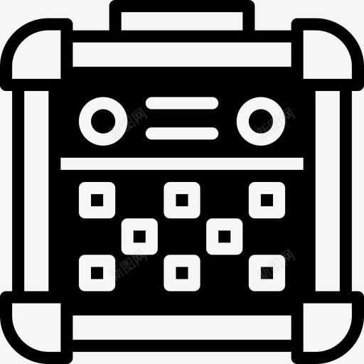 扬声器音乐和乐器8实心图标svg_新图网 https://ixintu.com 实心 扬声器 音乐和乐器8