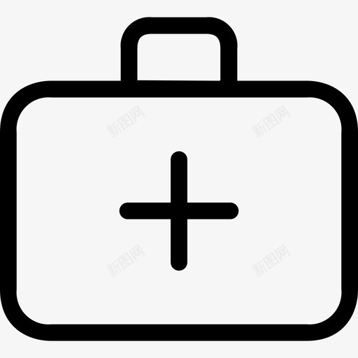 急救箱童子军3号直线型图标svg_新图网 https://ixintu.com 急救箱 直线型 童子军3号