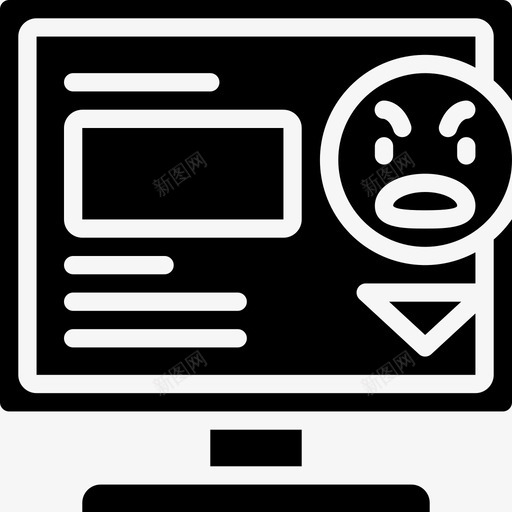 监视器网络性能填充图标svg_新图网 https://ixintu.com 填充 监视器 网络性能