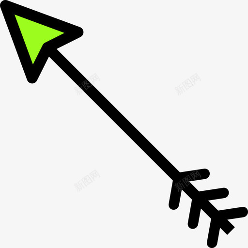 对角线箭头箭头47线颜色图标svg_新图网 https://ixintu.com 对角线箭头 箭头47 线颜色