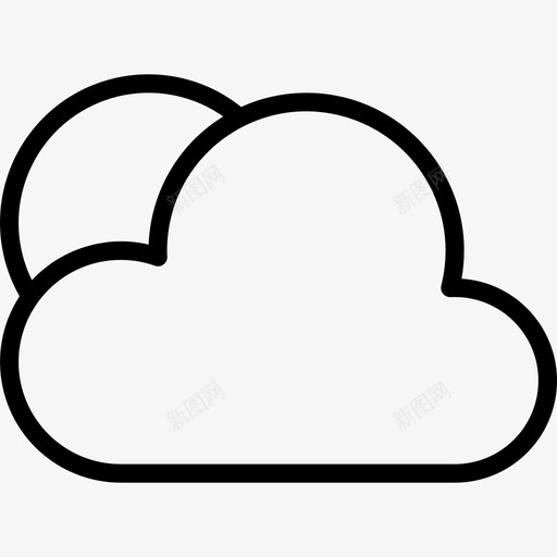 天空天气111线性图标svg_新图网 https://ixintu.com 天气111 天空 线性