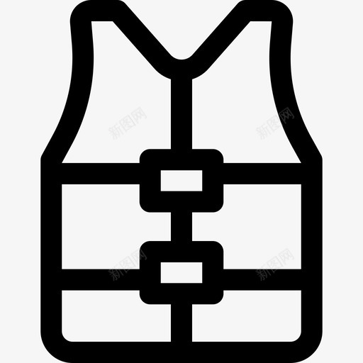 救生衣夏季16号直纹图标svg_新图网 https://ixintu.com 夏季16号 救生衣 直纹