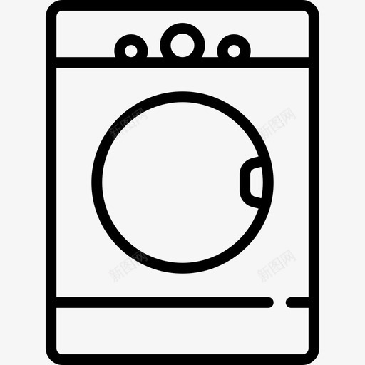 干衣机洗衣房洗涤4线性图标svg_新图网 https://ixintu.com 干衣机 洗衣房洗涤4 线性