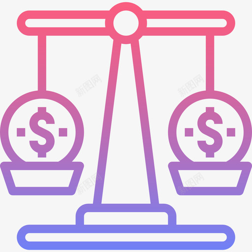 余额银行业18线性梯度图标svg_新图网 https://ixintu.com 余额 线性梯度 银行业18