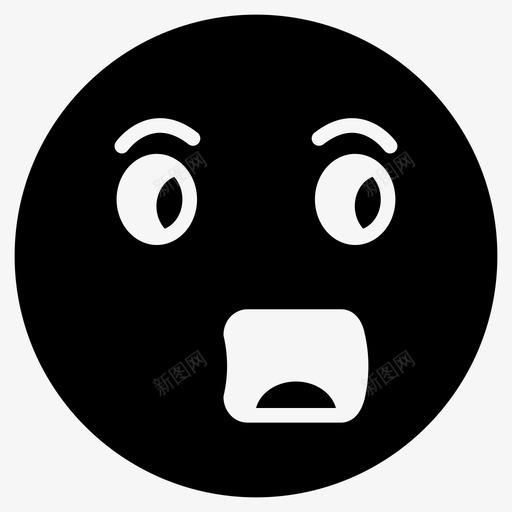 安静表情脸图标svg_新图网 https://ixintu.com 安静 担心 笑脸 笑脸和表情符号第一卷 脸 表情