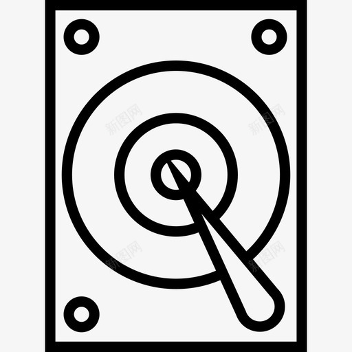 硬盘驱动器网络13线性图标svg_新图网 https://ixintu.com 硬盘驱动器 线性 网络13