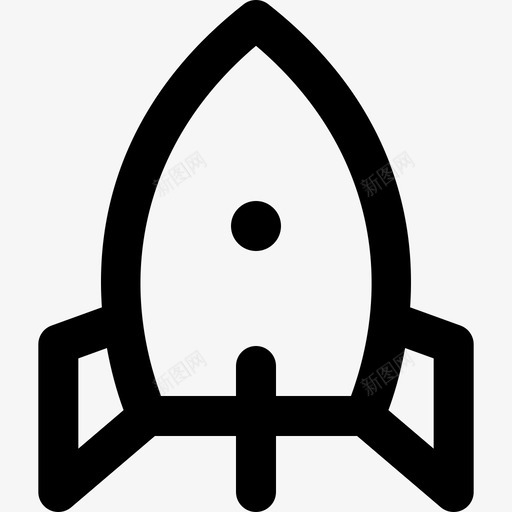 火箭技术18直线型图标svg_新图网 https://ixintu.com 技术18 火箭 直线型
