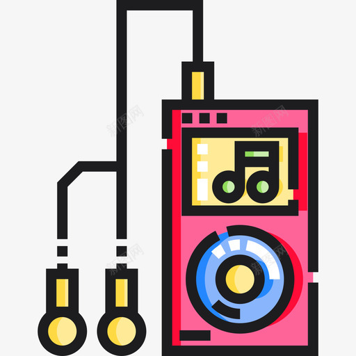 Ipod业余爱好7线性颜色图标svg_新图网 https://ixintu.com Ipod 业余爱好7 线性颜色