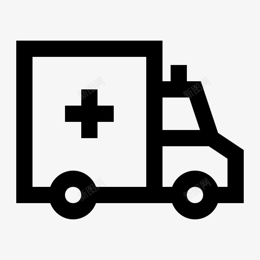 救护车车急救图标svg_新图网 https://ixintu.com 医疗 医疗大纲 急救 救护车 车