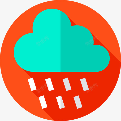 雨自然10平坦图标svg_新图网 https://ixintu.com 平坦 自然10 雨