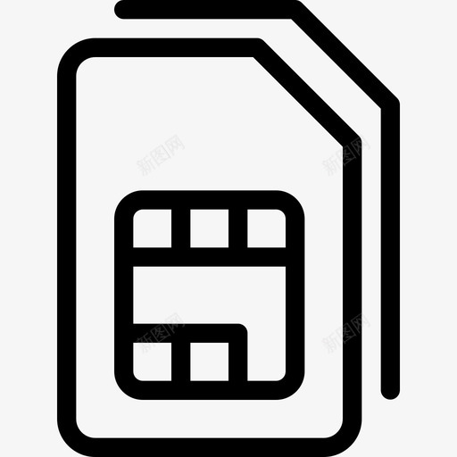 Sim移动电话直拨图标svg_新图网 https://ixintu.com Sim 直拨 移动电话