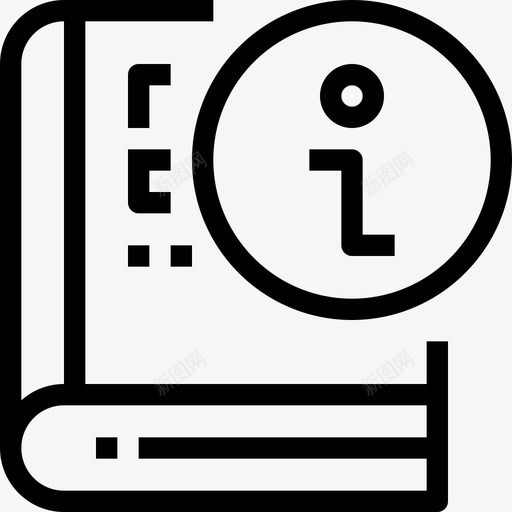 书教育和学习4线性图标svg_新图网 https://ixintu.com 书 教育和学习4 线性