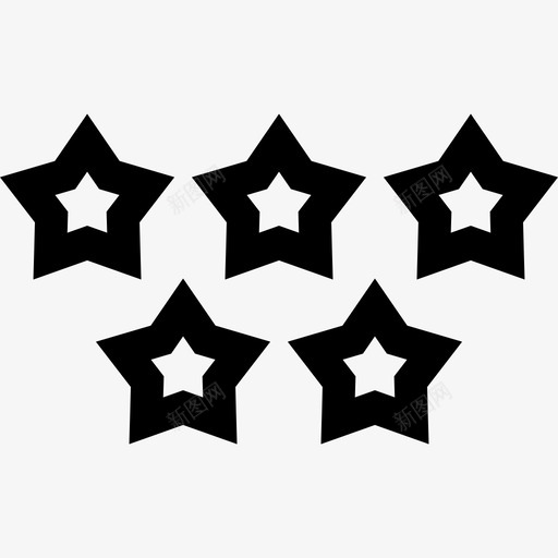 明星豪华5直系图标svg_新图网 https://ixintu.com 明星 直系 豪华5