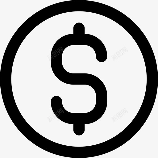硬币用于ios的mintab轮廓线性图标svg_新图网 https://ixintu.com 用于ios的mintab轮廓 硬币 线性