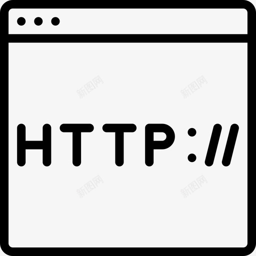 Http开发22线性图标svg_新图网 https://ixintu.com Http 开发22 线性