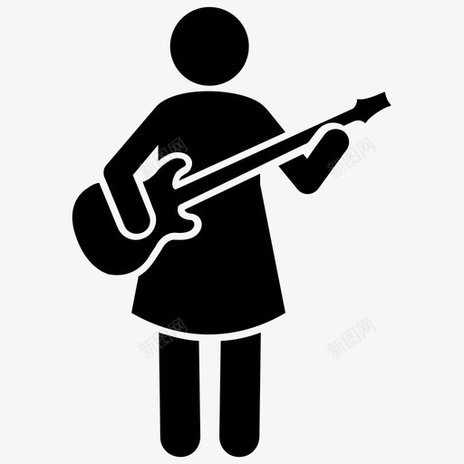 女吉他手原声吉他手吉他手图标svg_新图网 https://ixintu.com 原声吉他手 吉他手 女吉他手 音乐家 音乐家人类字形图标