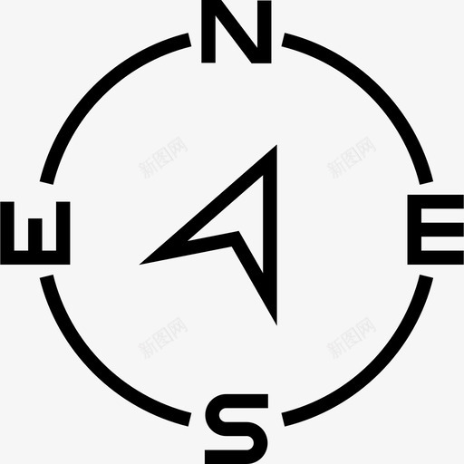罗盘旅行3直线图标svg_新图网 https://ixintu.com 旅行3 直线 罗盘