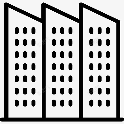 城市景观城市景观5线性图标svg_新图网 https://ixintu.com 城市景观 城市景观5 线性