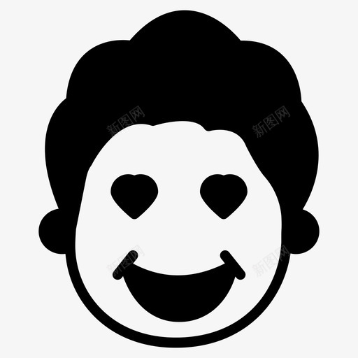 心表情表情符号图标svg_新图网 https://ixintu.com 心 爱 笑脸 笑脸和表情符号第一卷 表情 表情符号