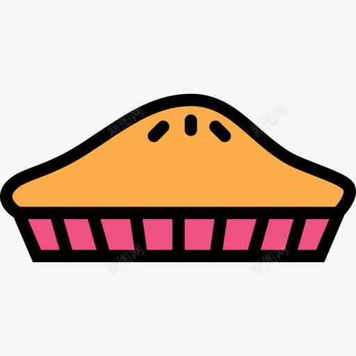 派食物87线性颜色图标svg_新图网 https://ixintu.com 派 线性颜色 食物87